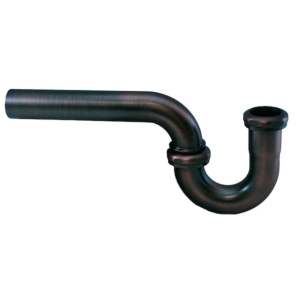 Old World Bronze 1-1/4" Brass Tubular P-Trap